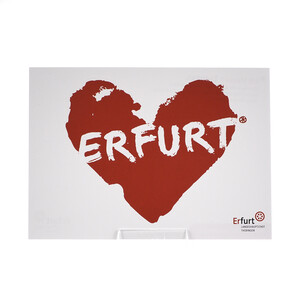 Postkarte Herz Erfurt