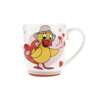 Kindertasse Schnatterinchen Seitenansicht