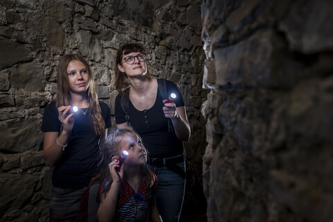 Eine Führung in den Horchgängen unter dem Erfurter Petersberg.