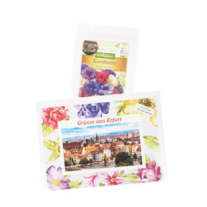Postkarte Blumensamen