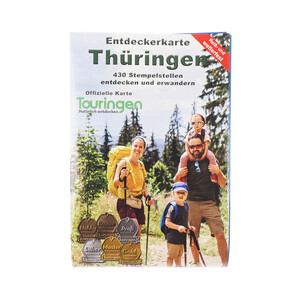 Entdeckerkarte Thüringen - 430 Stempelstellen entdecken und erwandern