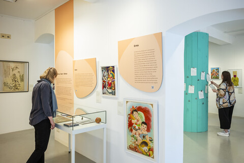 © Thomas Müller 13.05.2024 Erfurt: Sonderausstellung "Garten und Religion?!" im Deutschen Gartenbaummuseum auf der ega mit Arbeiten von Studierenden der Universität Erfurt. Foto: Thomas Müller