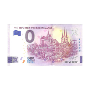 0-Euro-Schein Erfurter Weihnachtsmarkt