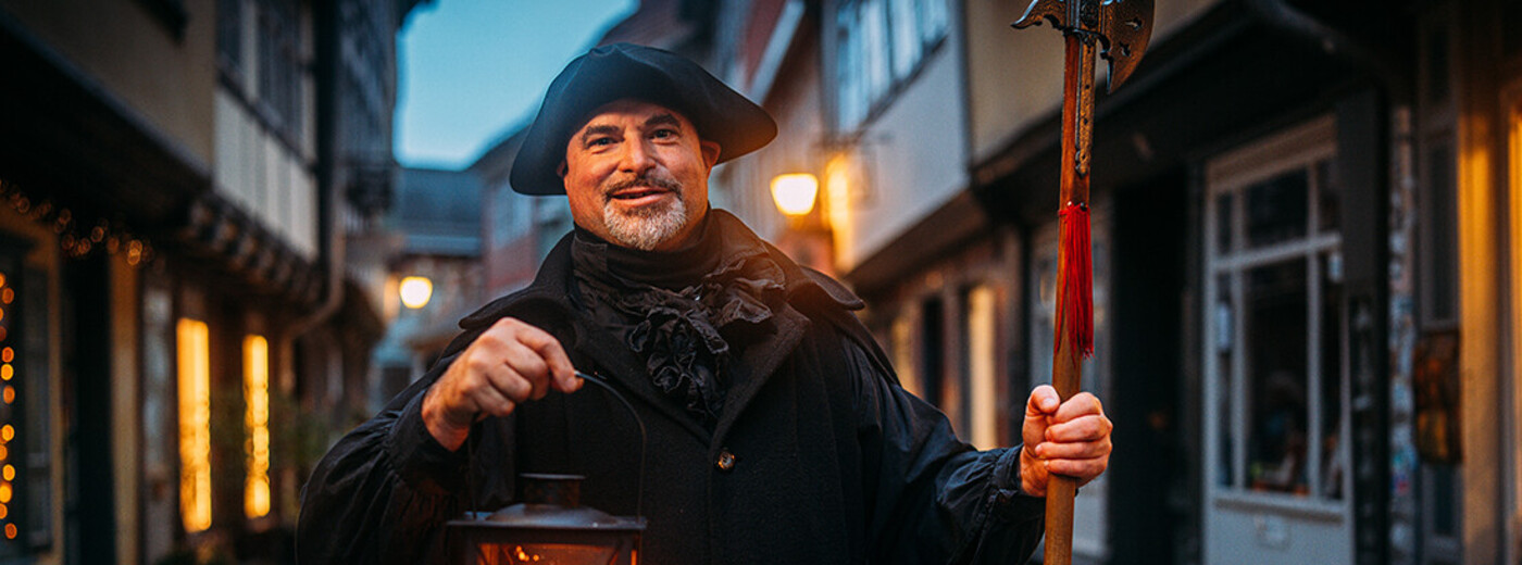 Foto: Dennis Schmelz Mit dem Erfurter Nachtwächter