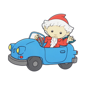 Sandmann fährt Auto