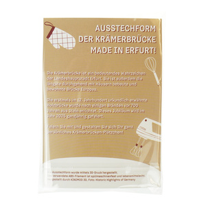 Ausstechform Domensemble und Krämerbrücke