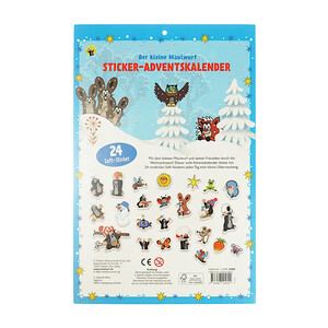 Sticker Adventskalender Der kleine Maulwurf
