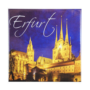 Fotomagnet Dom und Severi seitlich bei Nacht