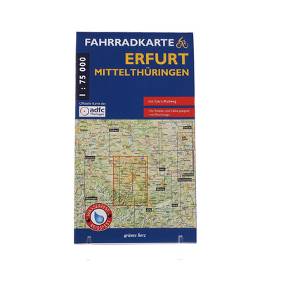 Fahrradkarte Erfurt Mittelthüringen